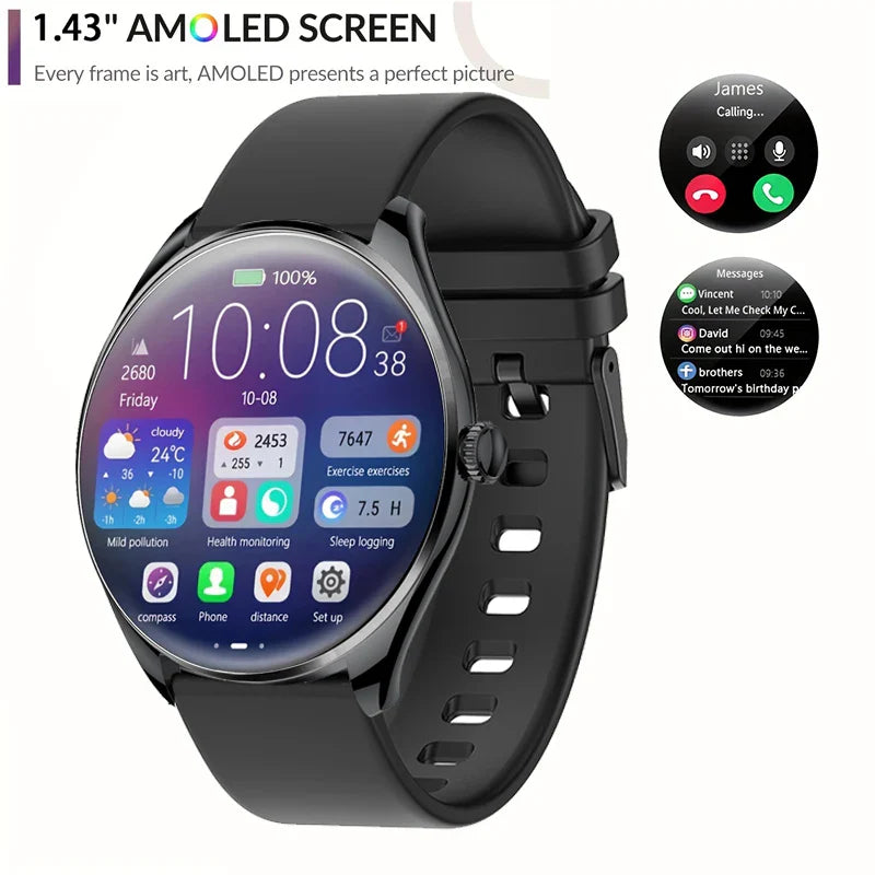 2025 New Amazfit BT Call waterproof SmartWatch Women Watches Men Sports Fitness Tracker Heart Rate Smartwatch For Android apple