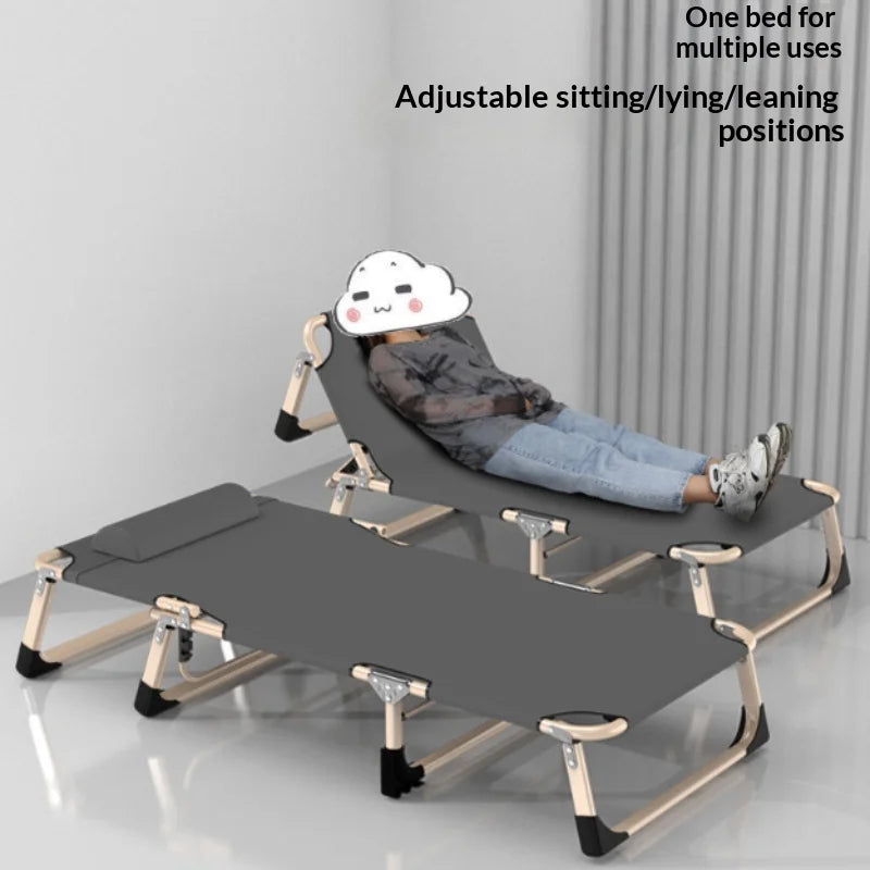 Simple Foldable Bedding for Nap Outdoor Cam Travel Gear Adult Office Nap Rest Chair Portable Outdoor Small Bed Canion Furniture