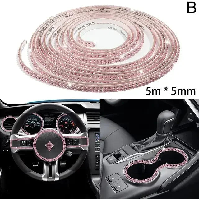 Car Decorative Stickers Auto Crystal Artificial Diamond Girls Car Decoration Accessories Auto Interior Cover  Waterproof amagi