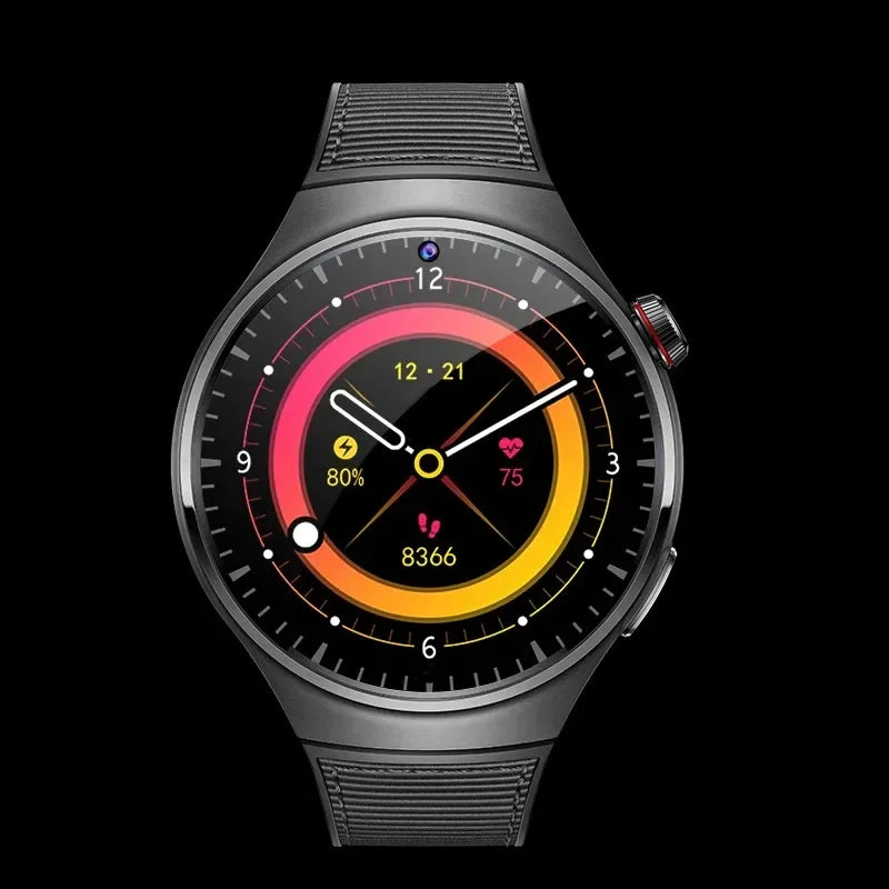 4G AMOLED Smartwatch B14 HD Dual Camera Wifi Video Call Bluetooth SIM card Google PLAY app Download Waterproof smartwatch
