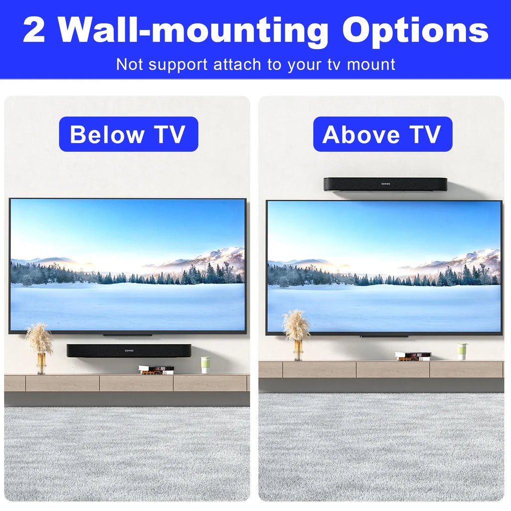 Universal Soundbar Wall Mount Speaker Stands For Sonos Beam Wall Mount Bracket Compatible Home Living Room Decoration Durable