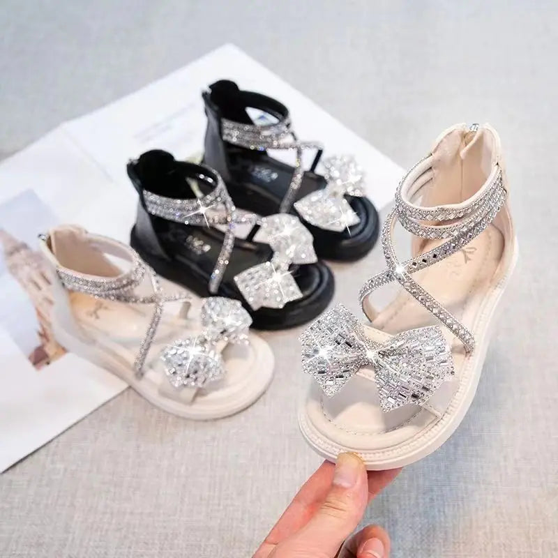 New Summer Girls' Sandals with Rhinestones