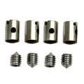 4 Sets Solderless Cable Nipples 5mm Throttle Choke for Motorcycle Scooter Quad Mower