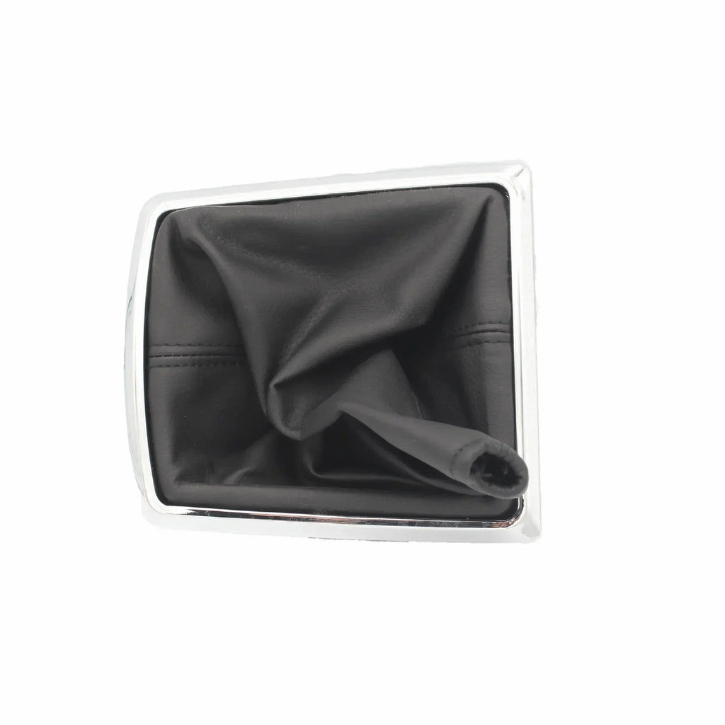 Car Gear Shift Knob Leather Gaiter Boot Cover Case Chrome Frame for Ford Focus 2 MK2 2005 2006 2007 2008 2009 2010 2011 2012