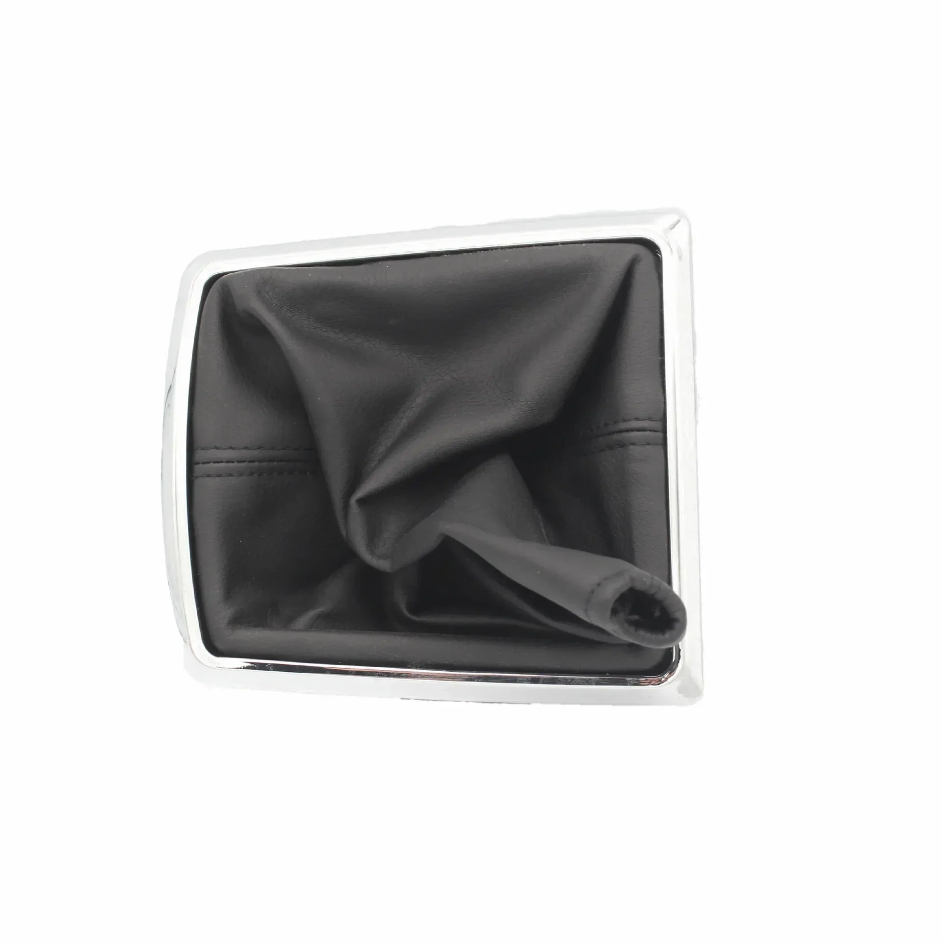 Car Gear Shift Knob Leather Gaiter Boot Cover Case Chrome Frame for Ford Focus 2 MK2 2005 2006 2007 2008 2009 2010 2011 2012