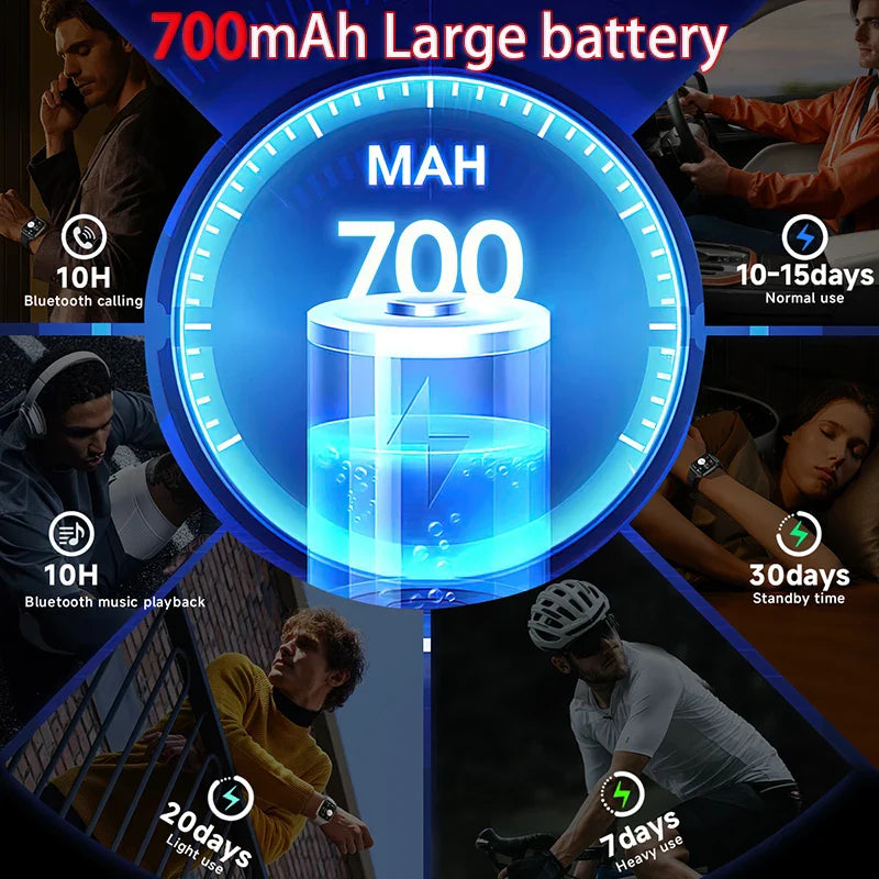 2026 New Fashion 1.83'' Smart Watch Men Women Bluetooth Call Heart Rate Monitor Voice Assistant Multiple Sports Modes Smartwatch