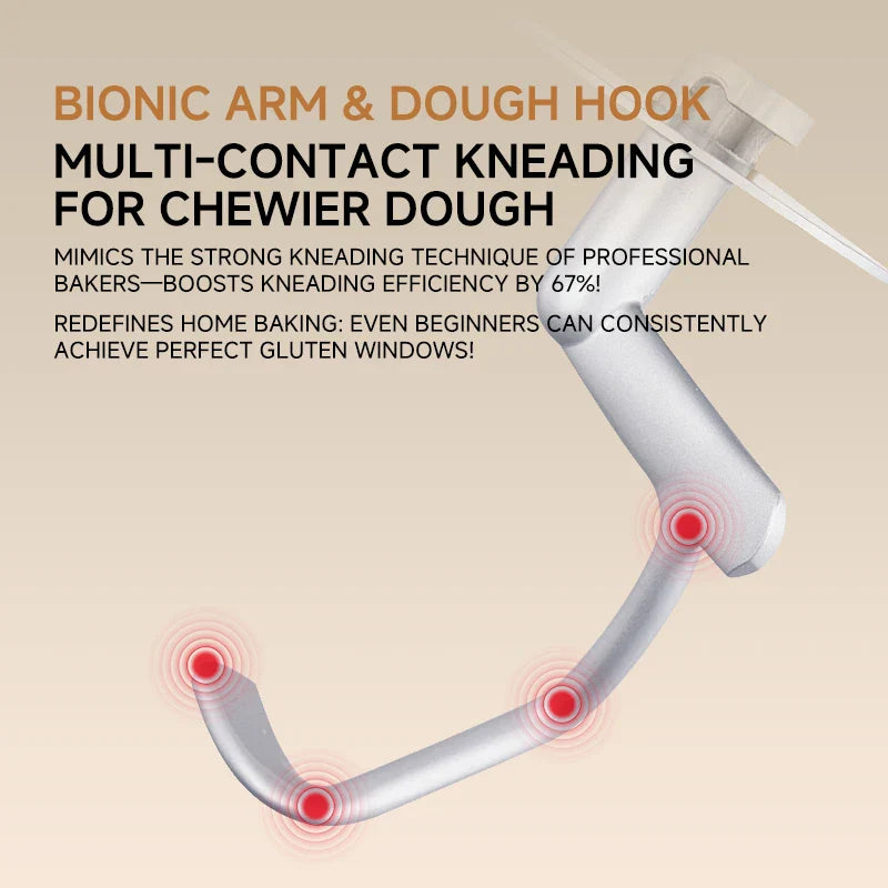 SUNATUR Electric Stand Mixer Professional Kitchen Mixer Egg Beater Cream Whisk Dough Mixer Home Commercial Use