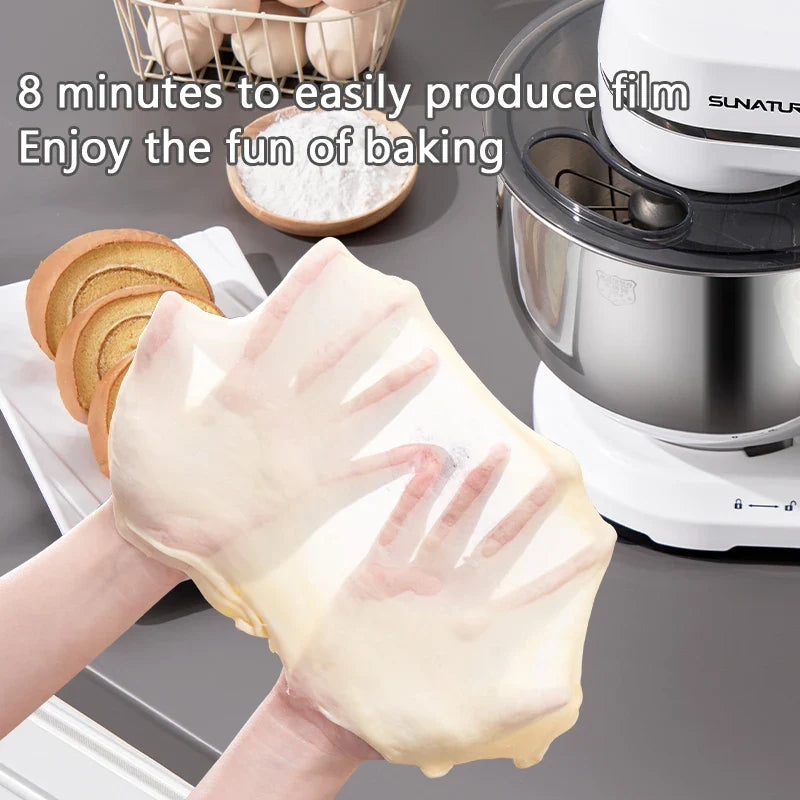 SUNATUR SM-602E DC Stand Mixer-5.5L Automatic Dough Mixer | 800W Quiet Motor | Home & Commercial Use