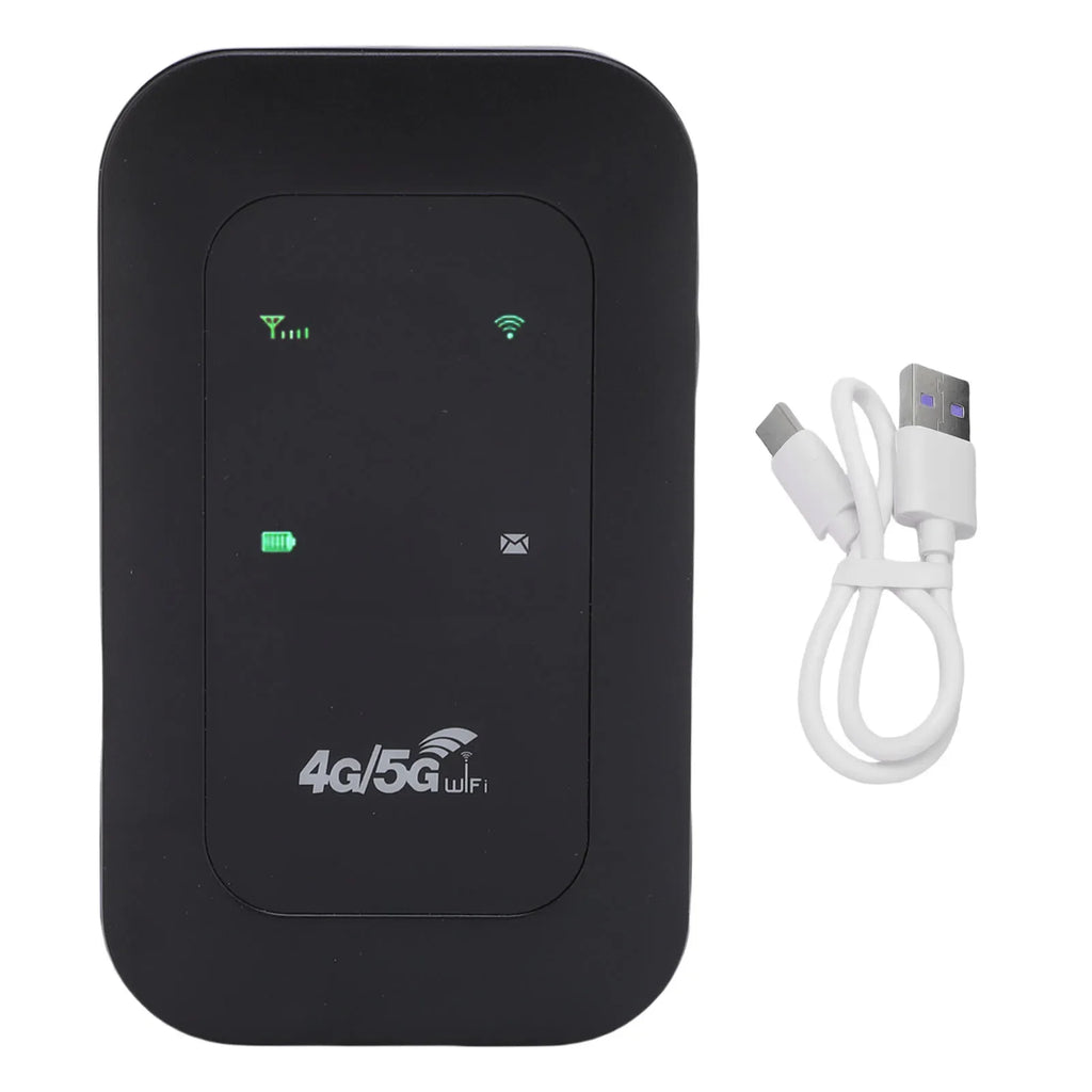 Mobile WiFi Router 2100mAh Battery Supports 10 Connected Devices 4G 5G WiFi Hotspot 300Mbps High Speed Portable for Business