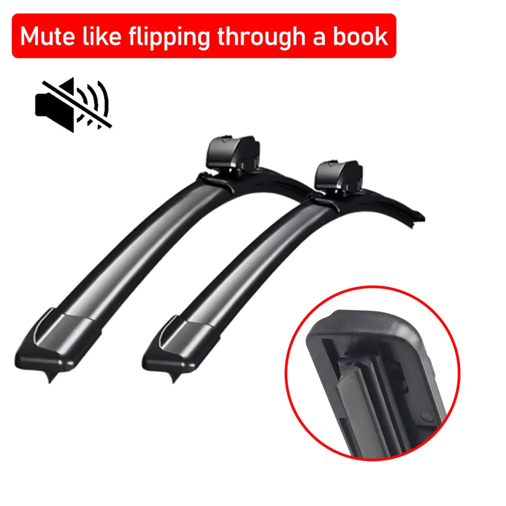 Kcimo 1Pc Front Car Wiper Blades Durable Rubber Soft Frameless Bracketless Brushes Windshield Windscreen Window Accessories