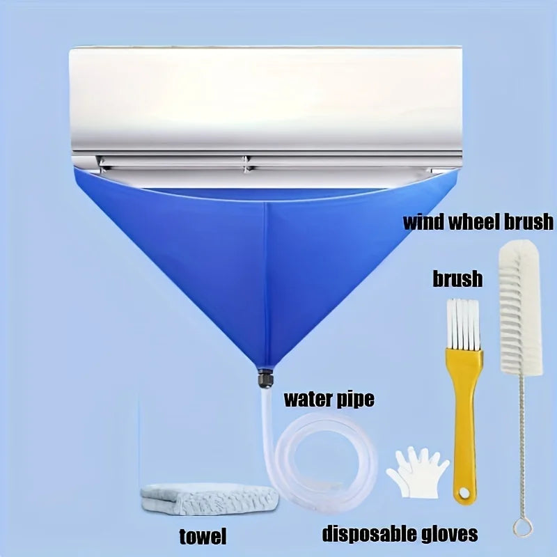 1 set Air Conditioner Cleaning Bag Waterproof Drain for Washing Conditioning Water drain-pipe Ac Cleaning Kit Aircon Cleaner