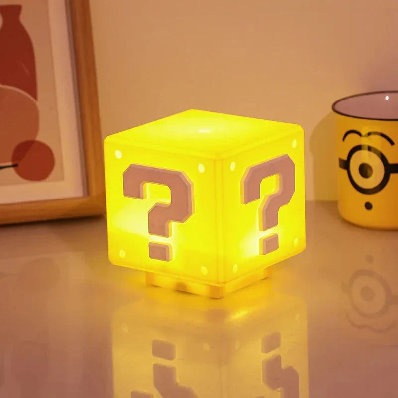 HOMEFISH LED Question Mark Night Light With Music Anime Peripheral Children's Bedroom Bedside Lamp USB Rechargeable Gift