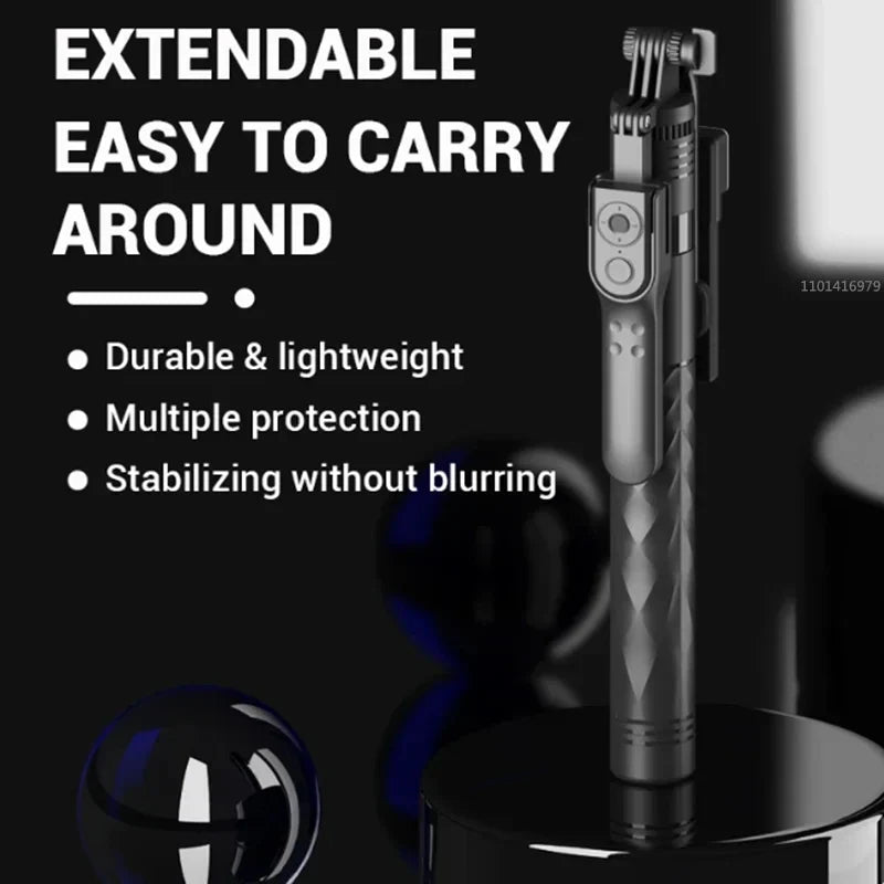 BSLIUFANG New 1.7M Wireless Selfie Tripod Foldable Stand For Action Cameras Smartphones Balance Steady Shooting Live
