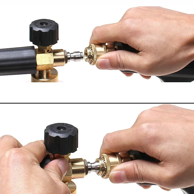 Car Cleaning Foam Gun 1/4 Quick Connector Adjustable 1L High Pressure Soap Foamer Foam Lance Car Washer