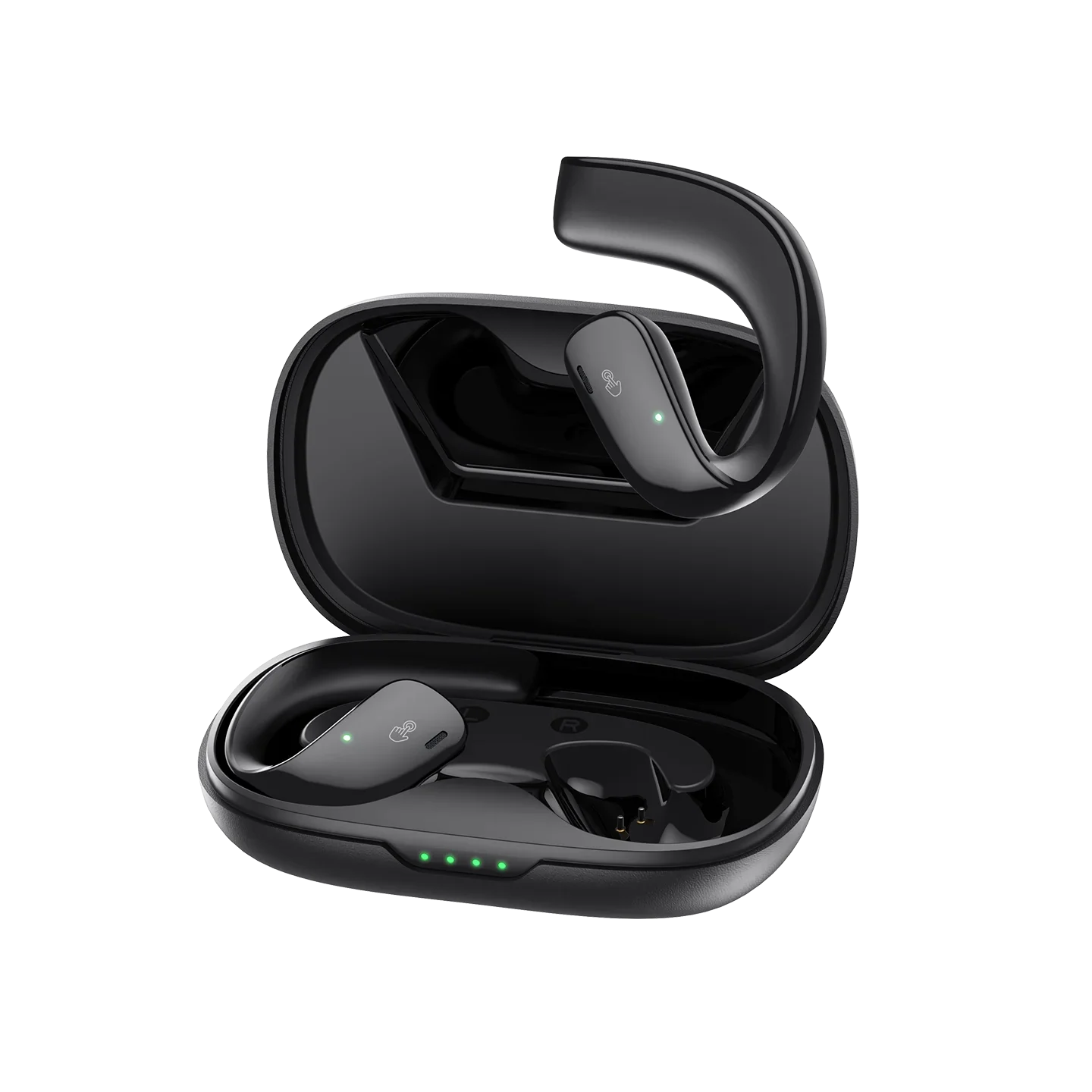 Black Shark T20 Wireless Earbuds, Bluetooth 5.3 IPX67 Waterproof Earphones, Over Ear Buds Stereo Deep Bass Headset with Earhooks