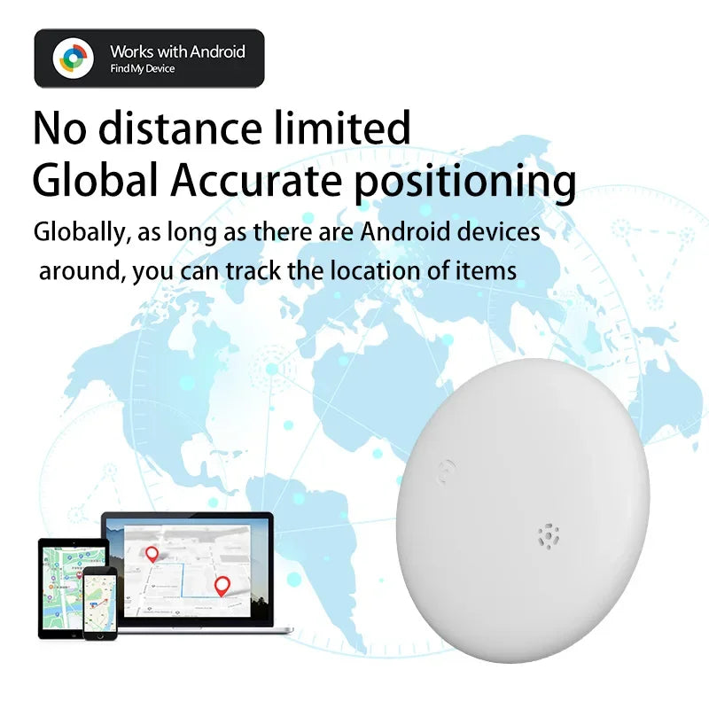 1 Pack Android Anti-Loss Tracker Work with Google Find My Waterproof Bluetooth Tag Locator for Pet Wallet, Remote Tracker