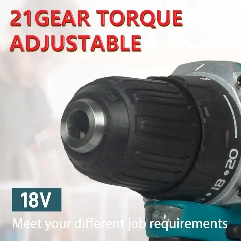 Makita Original DDF487 Cordless Driver Drill Brushless Electric Impact Screwdriver 18V Rechargeable Power Tool