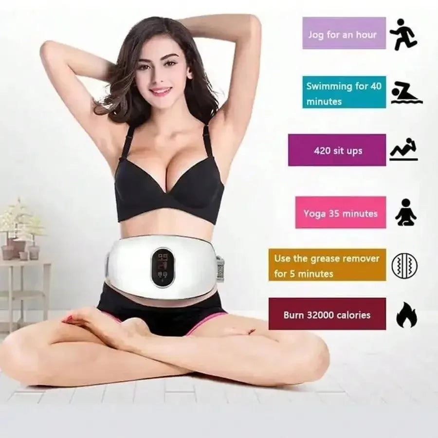 Revolutionary Fat Spinning Machine USB Plug Fiber Waist Belt Waist Fitness Massager Weight Loss and Body Shaping Instrument