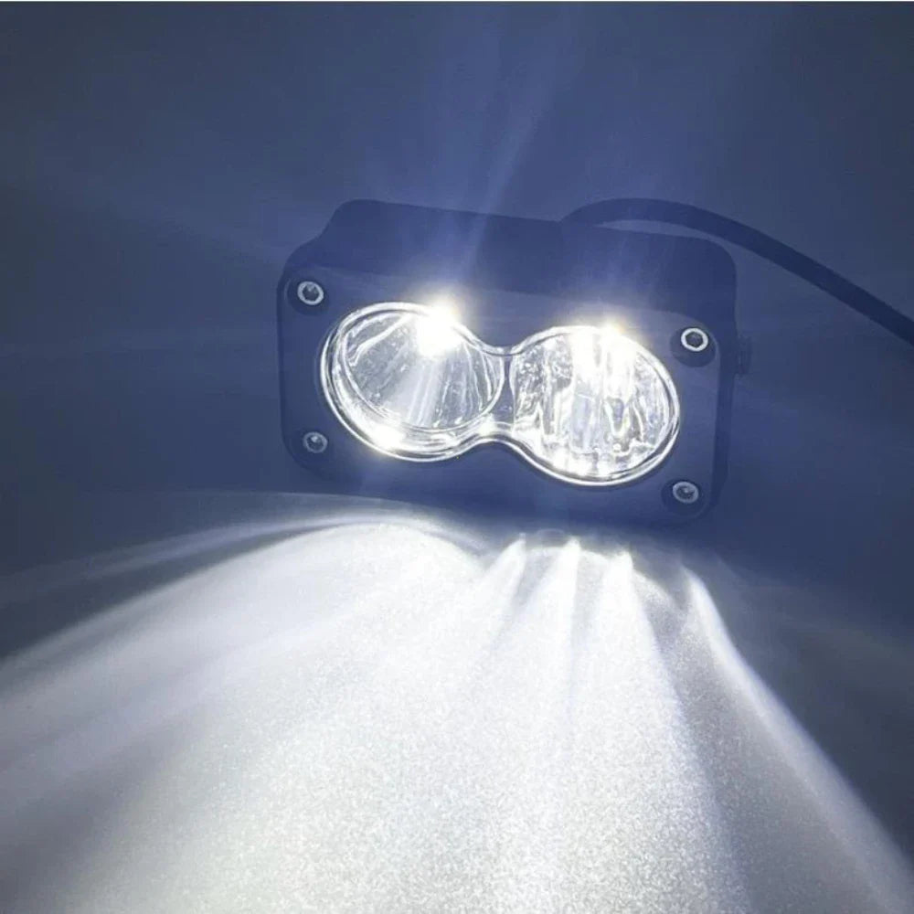 Car Spotlight 3 Inch White Yellow LED Pod Driving Work Light for Pickup Motorcycle Truck Offroad Roof Luggage Rack Lamp