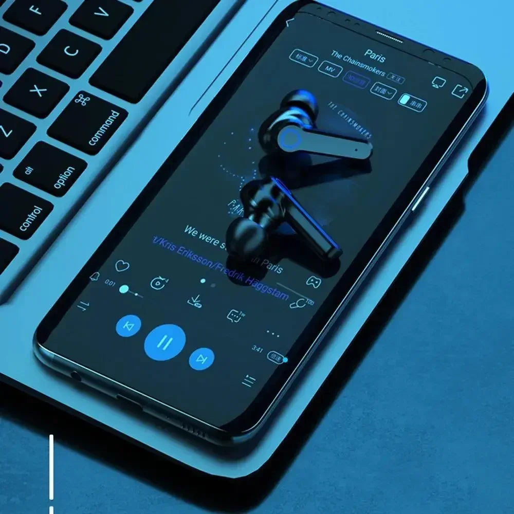 Original M19 TWS Earphone Intelligente Touch Control Wireless Bluetooth-compatible Headphones Waterproof LED Display With Mic