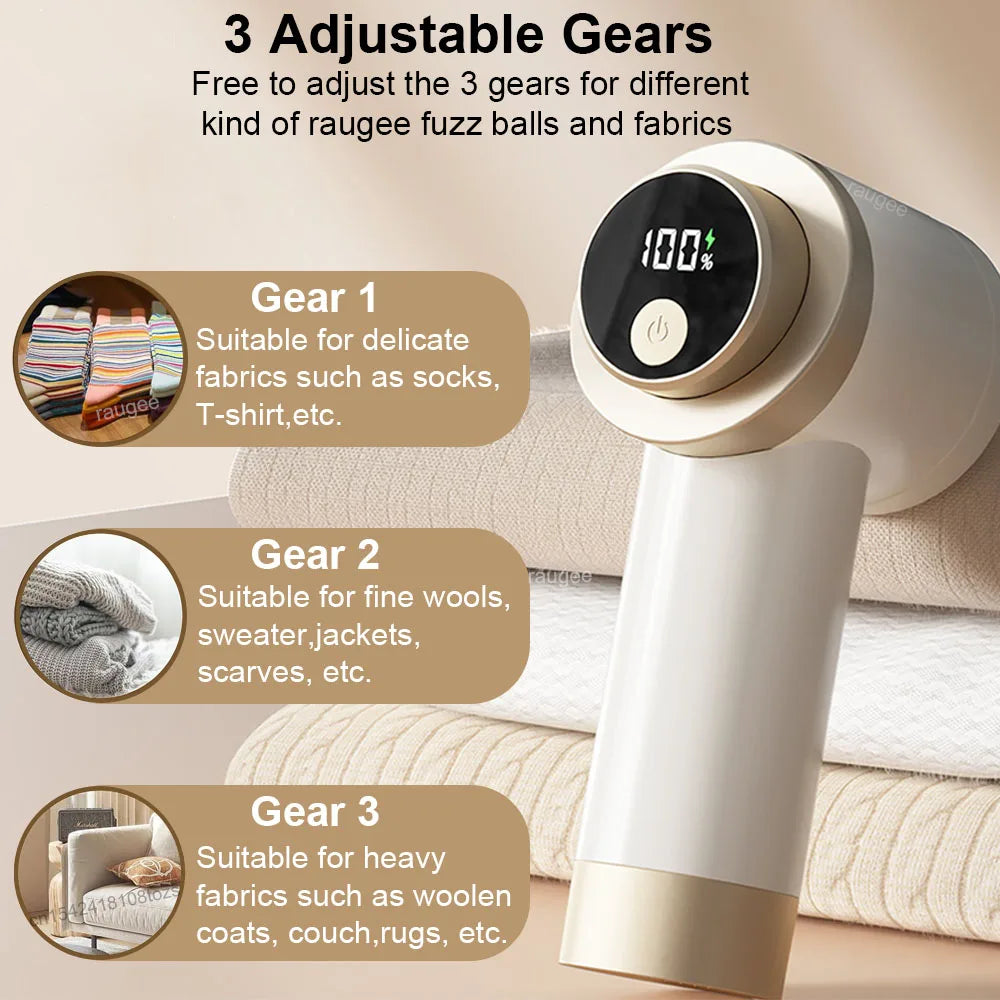 Lint Remover for Clothing USB Rechargeable Electric Pellet Fluff Remover Portable Sweater Hair Ball Lint Trimmer Fabric Shaver