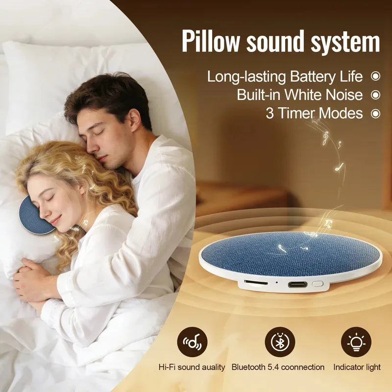 Bluetooth 5 4 Pillow Speaker HiFi Stereo Sound 360 Surround for Sleep Personal Wireless Bedside Music Player with Clear Audio