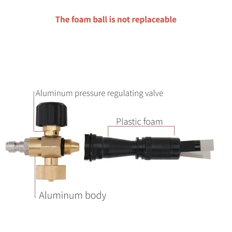Car Cleaning Foam Gun 1/4 Quick Connector Adjustable 1L High Pressure Soap Foamer Foam Lance Car Washer