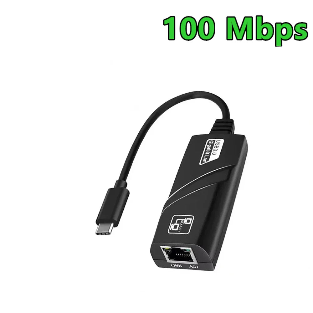 10/100/1000Mbps USB3.0 Wired Network Card USB To Rj45 Lan Ethernet Adapter Converter for PC Laptop MacBook Accessories