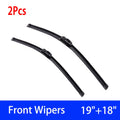 For BMW MINI Cooper R50 R53 2001-2006 Car Front Wiper U-Shape Soft Rubber Boneless Wiper HD Silent Durable Wiper 19"+18"