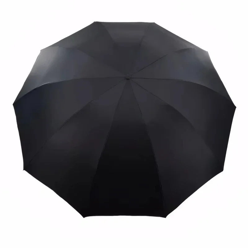 Extra-Large Folding Umbrella Heavy-Duty Reinforced Compact Travel Windproof Unisex  Protection Umbrellas for Business & Home Use