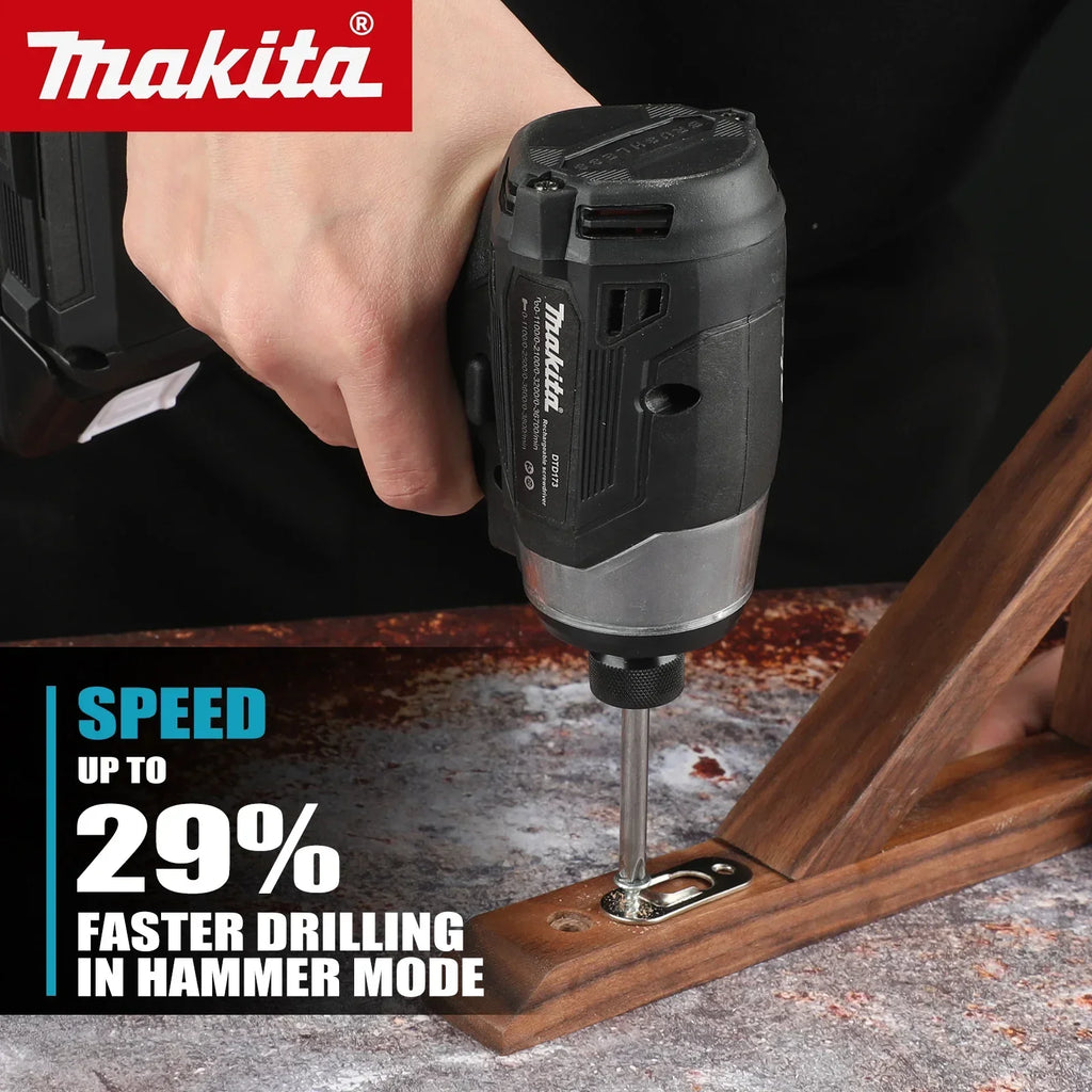 Makita DTD173 18V Cordless Impact Driver LXT BL Brushless Motor Electric Drill Wood/Bolt/T-Mode 180 N·M Rechargeable Power Tools