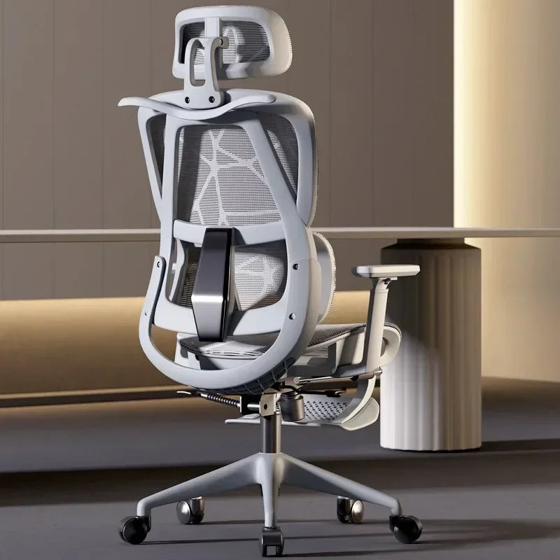 Ergonomic Office Chair Adjustable Relax Gaming Chair Computer Study Long Sitting Wheels Furgle Fauteuil Rose Office Furniture