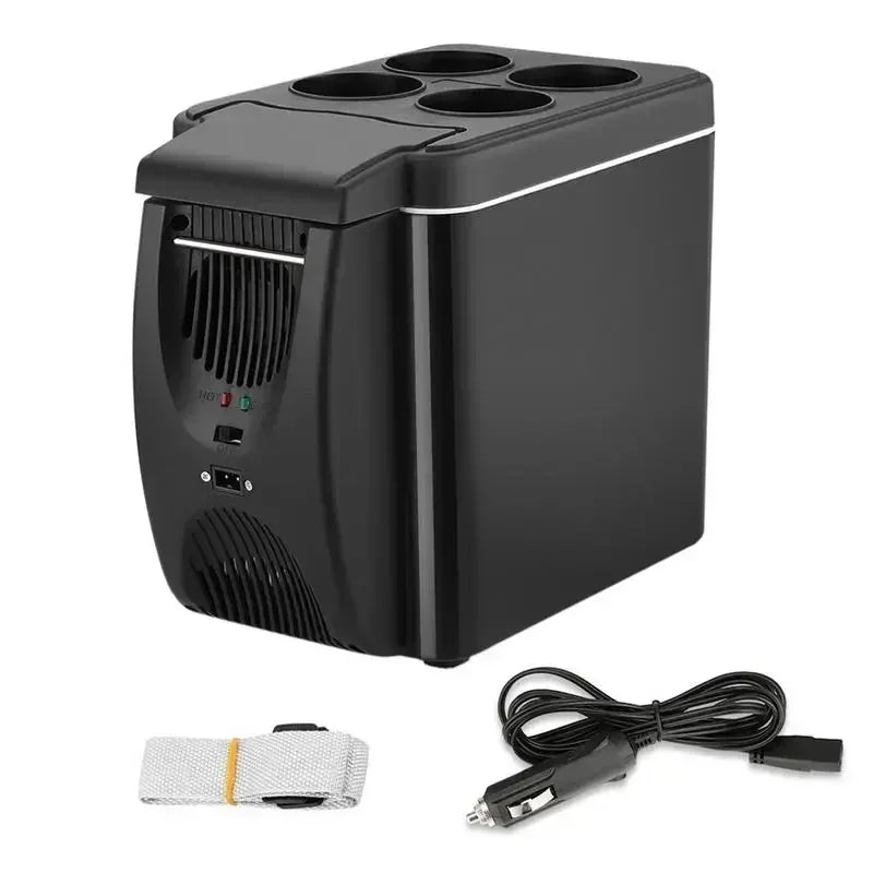Car Refrigerator Mini Fridge Portable Freezer 12V DC Refrigerator Plug In Cooler Refrige 6L Thermoelectric Cooler For Fruits