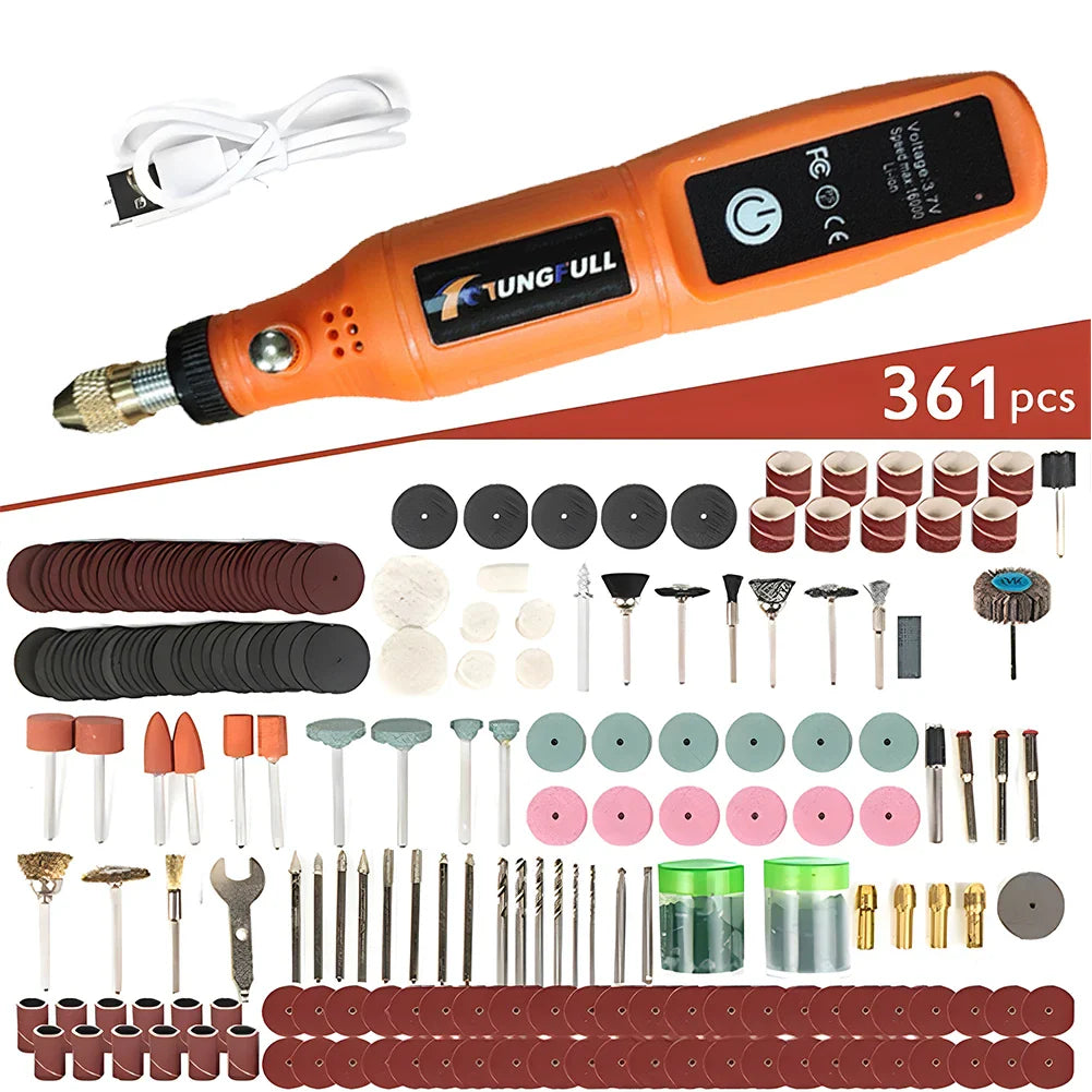3.7V Mini Cordless Rotary Tools Electric Drill Woodworking Electric Engraving Pen for Jade Jewelry Wood Carving Nail Art
