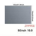 Simple anti glare screen, 60-110 inches, no need to drill holes for installation, high-definition 4K projection screen