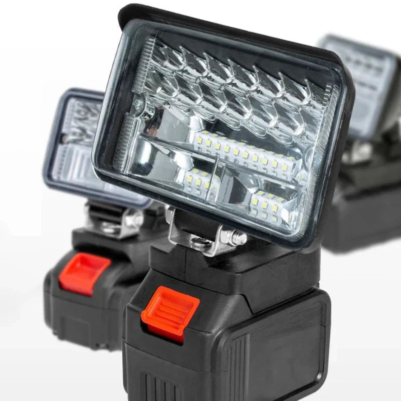 HOMEFISH For Makita 18V Li-ion Battery LED Work Light 3/4 Inch Flashlight Portable Emergency Flood Lamp Camping Lamp