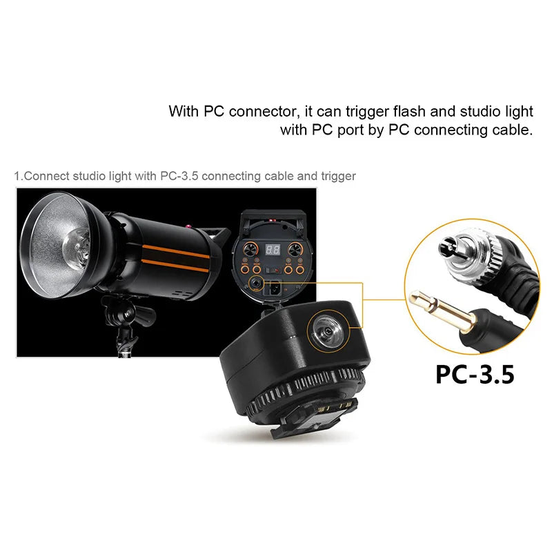Pixel TF-335 Hot Shoe Mount TTL Hot Shoe Adapter for Sony Cameras A7 A7S A7SII A7R A7RII A7II NEX6 RX1 RX1R RX10 RX100II HX50 A6