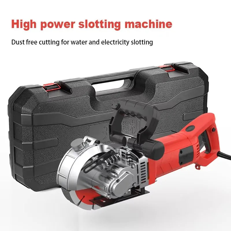 Electric Grooving Machine Automatic Wall Concealed Wire Groove Cutting Machine Slotting Machine Dustless Trenching Machine