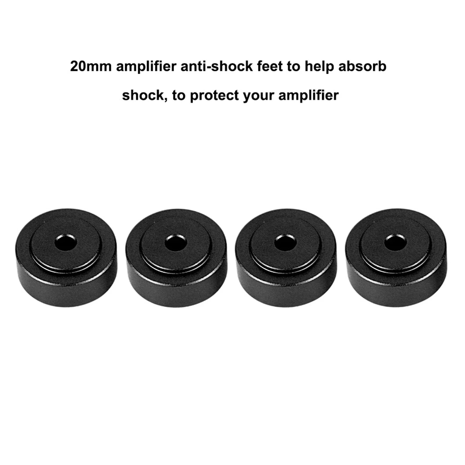 4PCS 20*8mm Aluminum Alloy Amplifier Feet Shock Absorber Amplifier Pads Feet