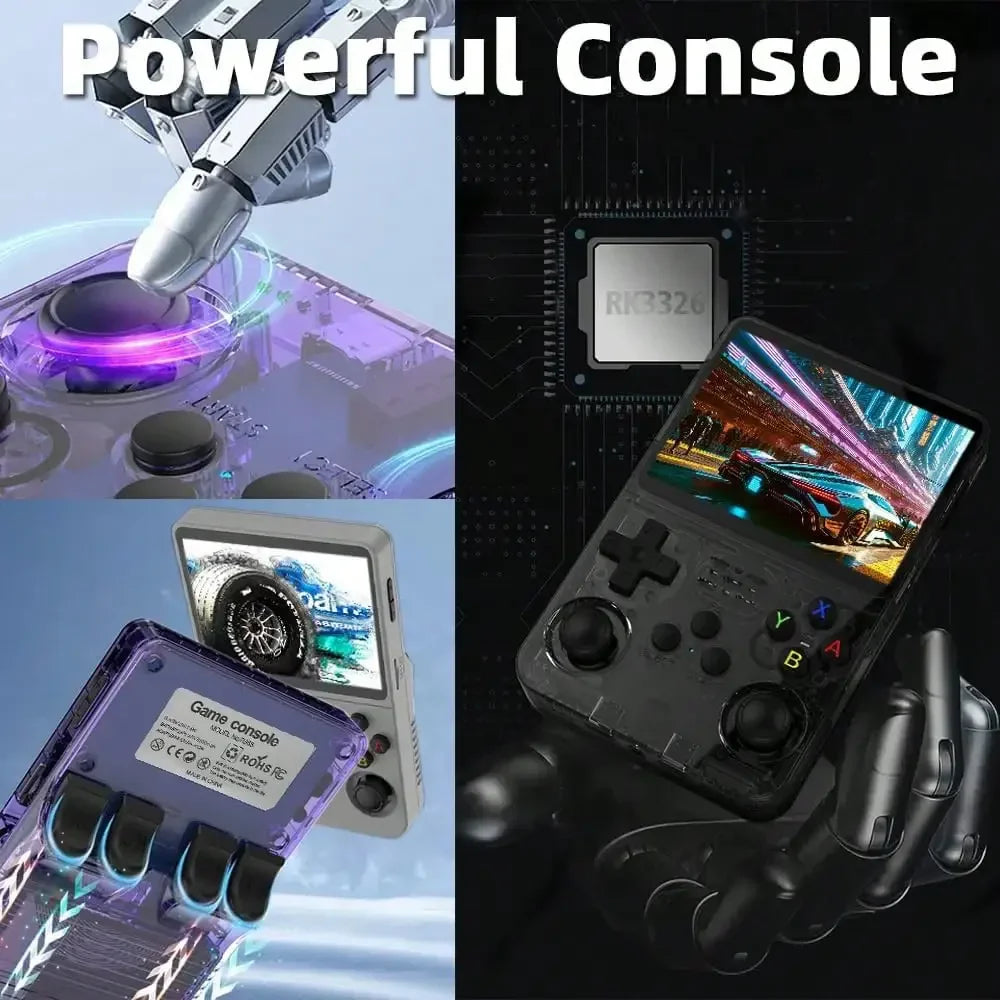 R36S Handheld Game Console Linux System 3.5-inch IPS Screen 64G 20000+ Games Portable Pocket Video Gaming Console