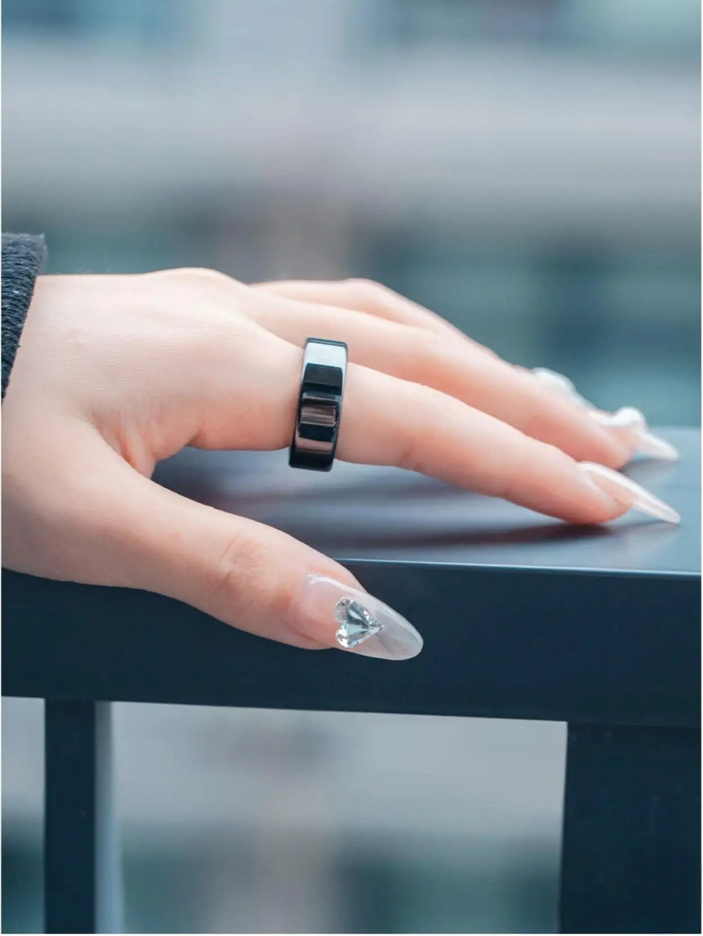 Amovan Nova Smart Ring Premium Quality GPS Sports Heart Rate Blood Oxygen Stress Sleep Temperature Monitor Meditation Ring
