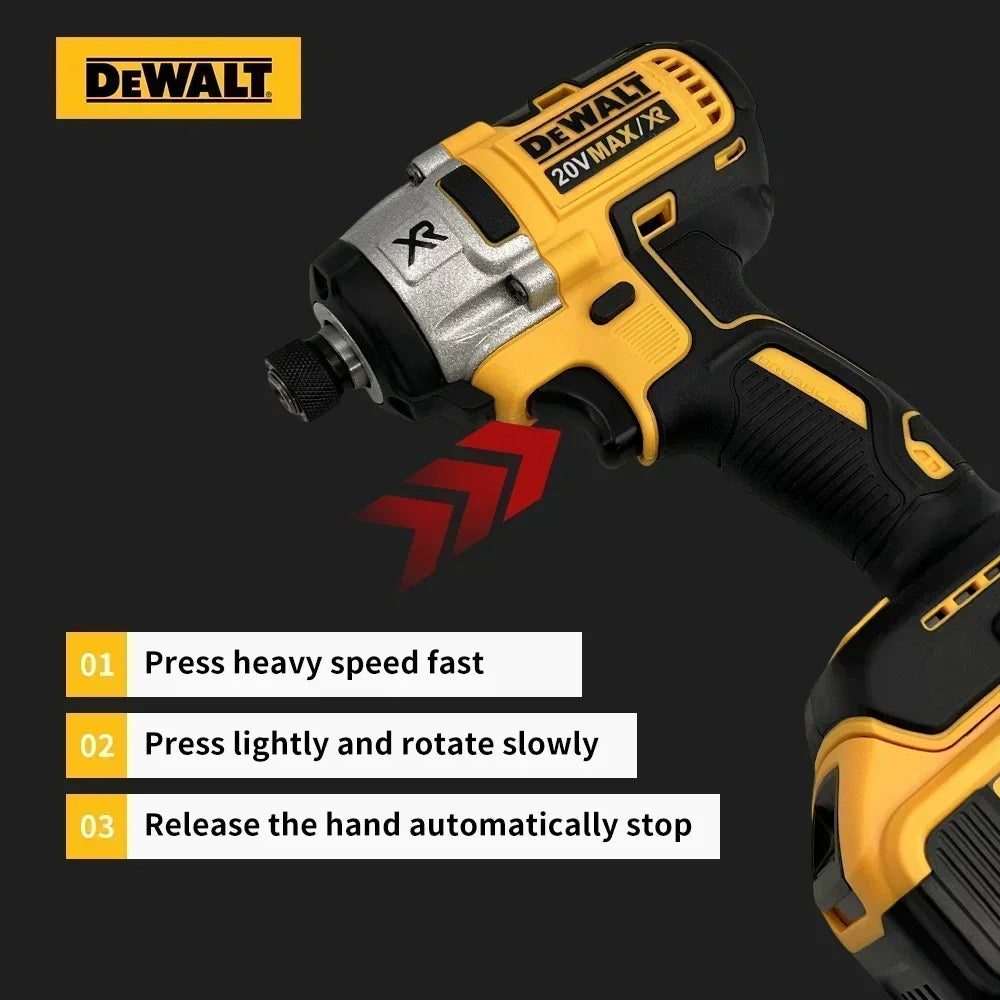 Dewalt DCD887 Electric Impact Driver Drill 20V Battery Speed Brushless motor  Electric Screwdriver For Power Tools