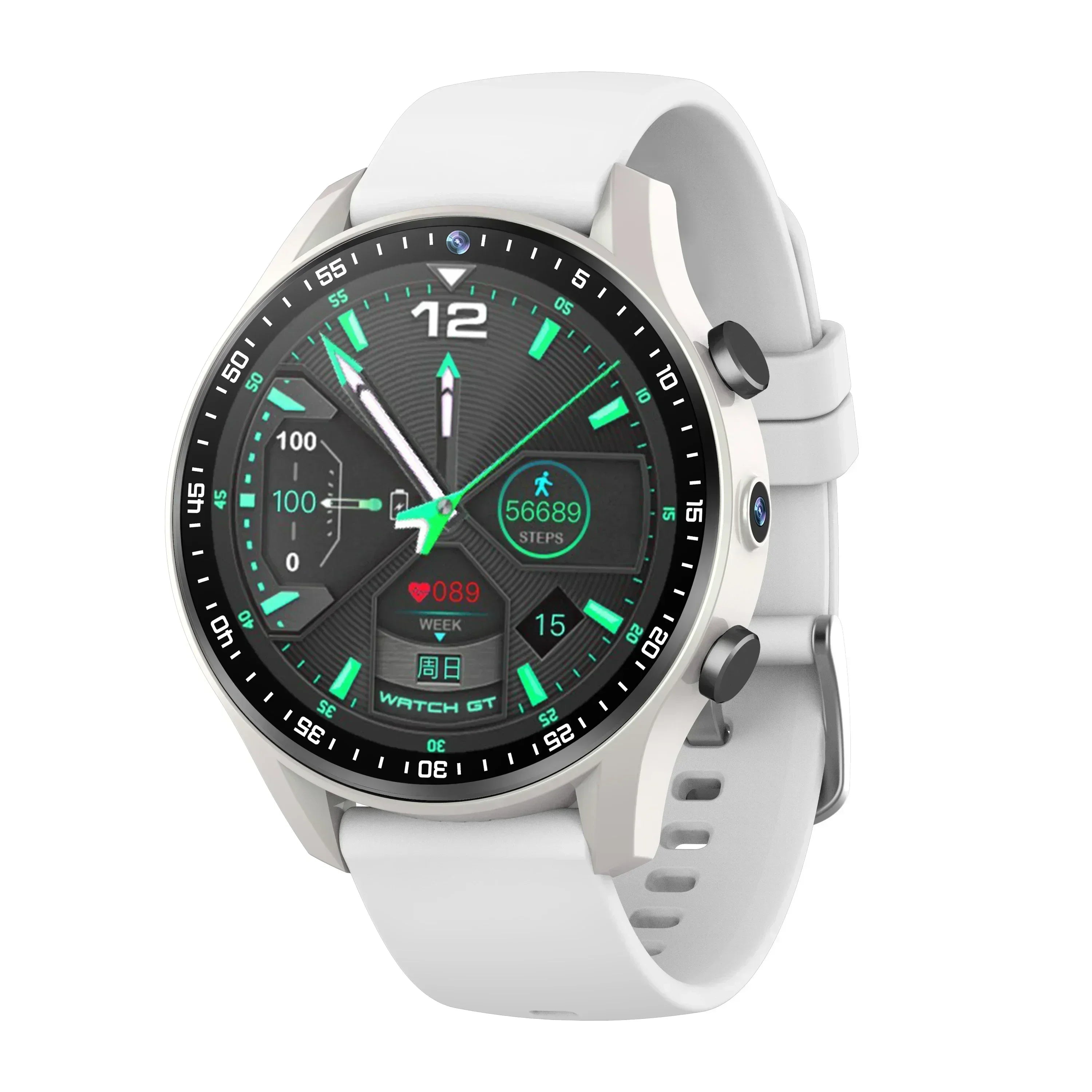5G Smartwatch A7 Amoled SIM card Dual camera GPS WIFI Connect AI voice assistant Google Play Store Smart watch men and women