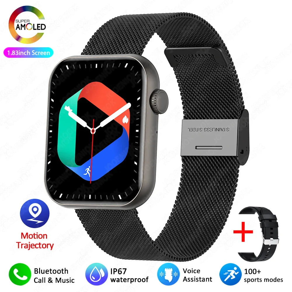 2025 New Sports Smart Watch Men Full Touch Screen Heart Rate Bluetooth Call 1.9 inch AI Voice IP68 Waterproof Smartwatch Women