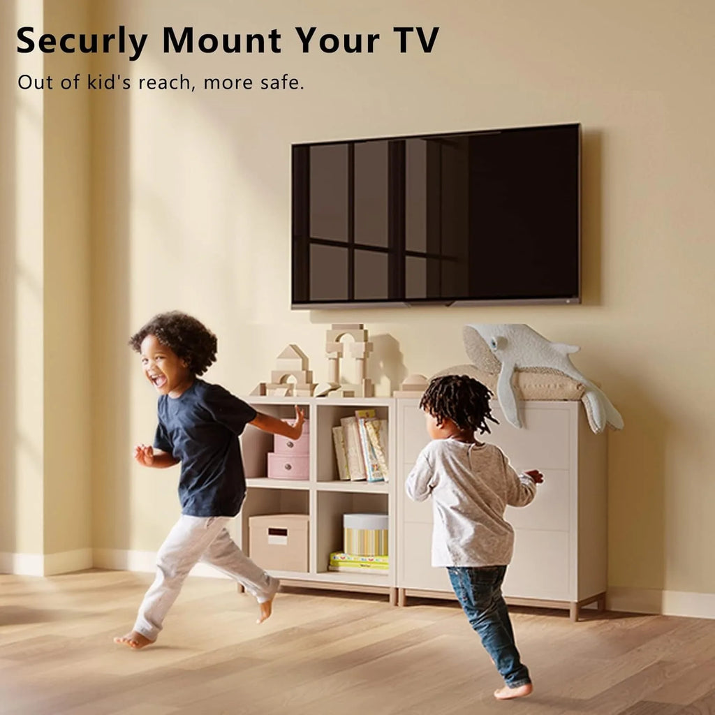 TV Wall Mount Fixed for Most 14"-32" Flat/Curved TVs with Max VESA 200X200mm up to 55Lbs Space Saving Universal TV Bracket