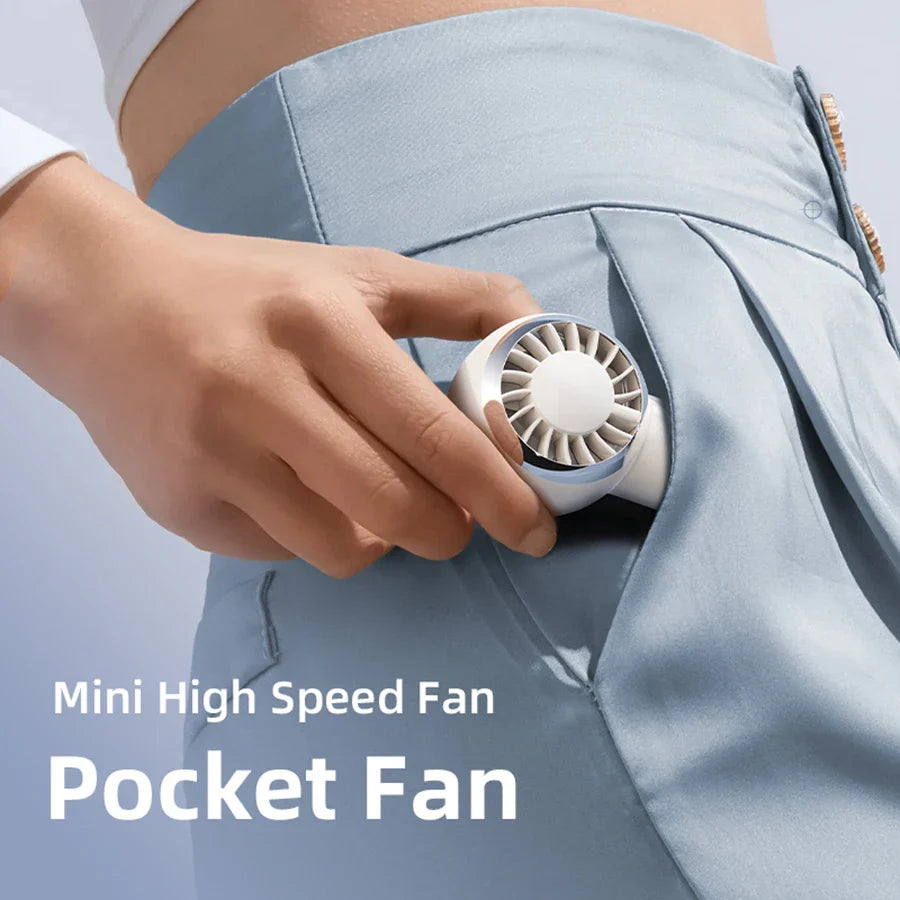 2025 New Handheld Mini Fan with 3 Level Speeds, Strong Wind, USB Pocket Fan Rechargeable, Easy Storage, Perfect for Outdoor Use.