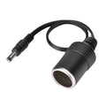 DC 5.5 x 2.1mm Female Plug to Car Cigarette Lighter Female Socket Power Supply Cable