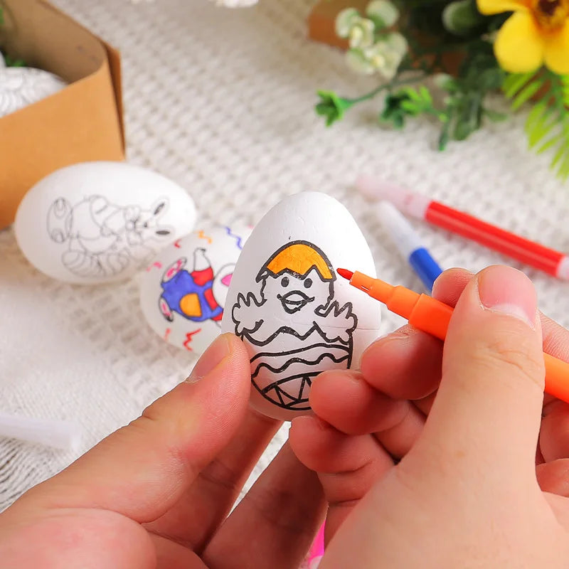 2026 DIY Hand-Painted Easter Eggs, Easter Home Décor, Creative Easter Gift for Easter Party