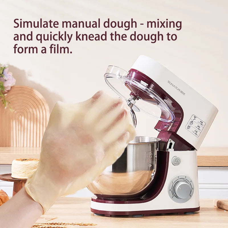 SUNATUR 1063 Stand Mixer 1300W 5.5L Automatic Dough Mixer for Home & Commercial Use Philippines