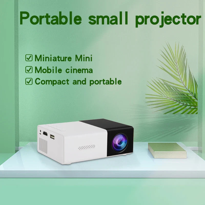 YG300 high-definition projector, home theater grade non occupancy projector, supports HDMI and USB connection for use
